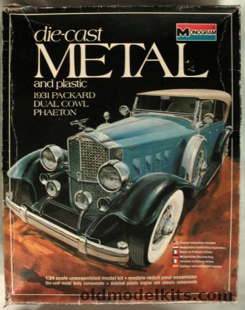 Monogram 1/24 1931 Packard Dual Cowl Phaeton with Metal Body, 6201 plastic model kit